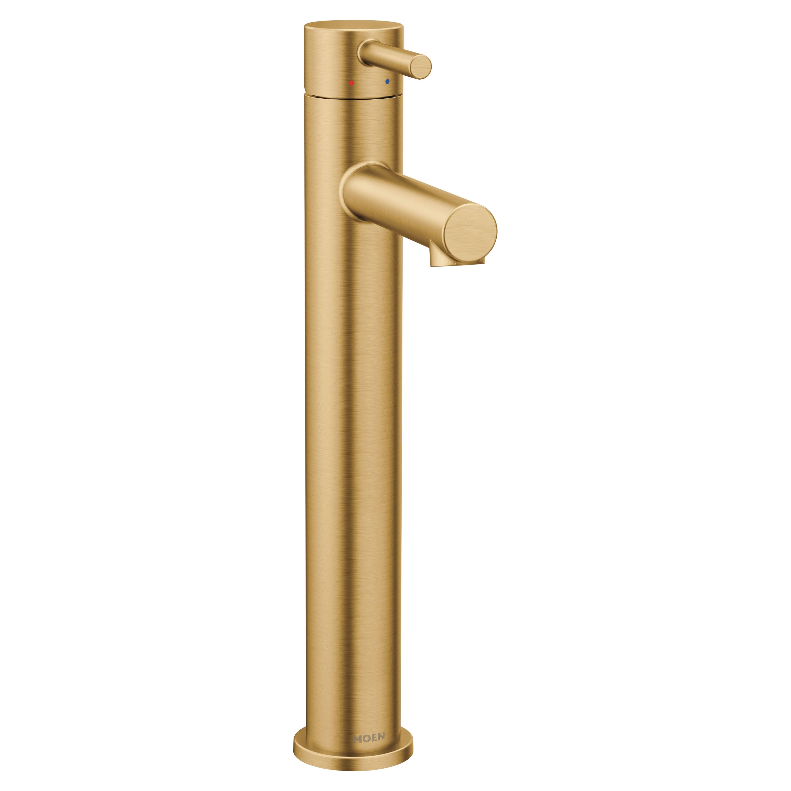 Moen Align Single Handle Vessel Bathroom Faucet Brushed Gold, 6192BG