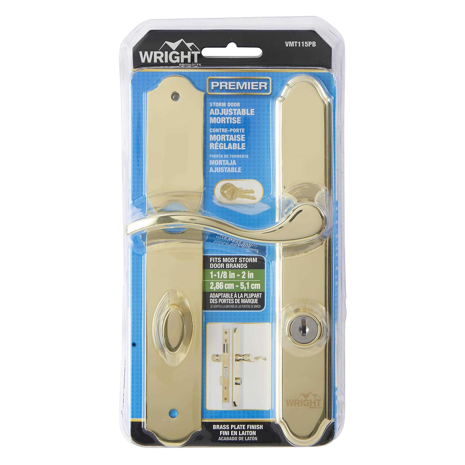 Wright Products VMT115PB Brass Serenade Style Mortise Set - Shop Hardware Tools Online Store