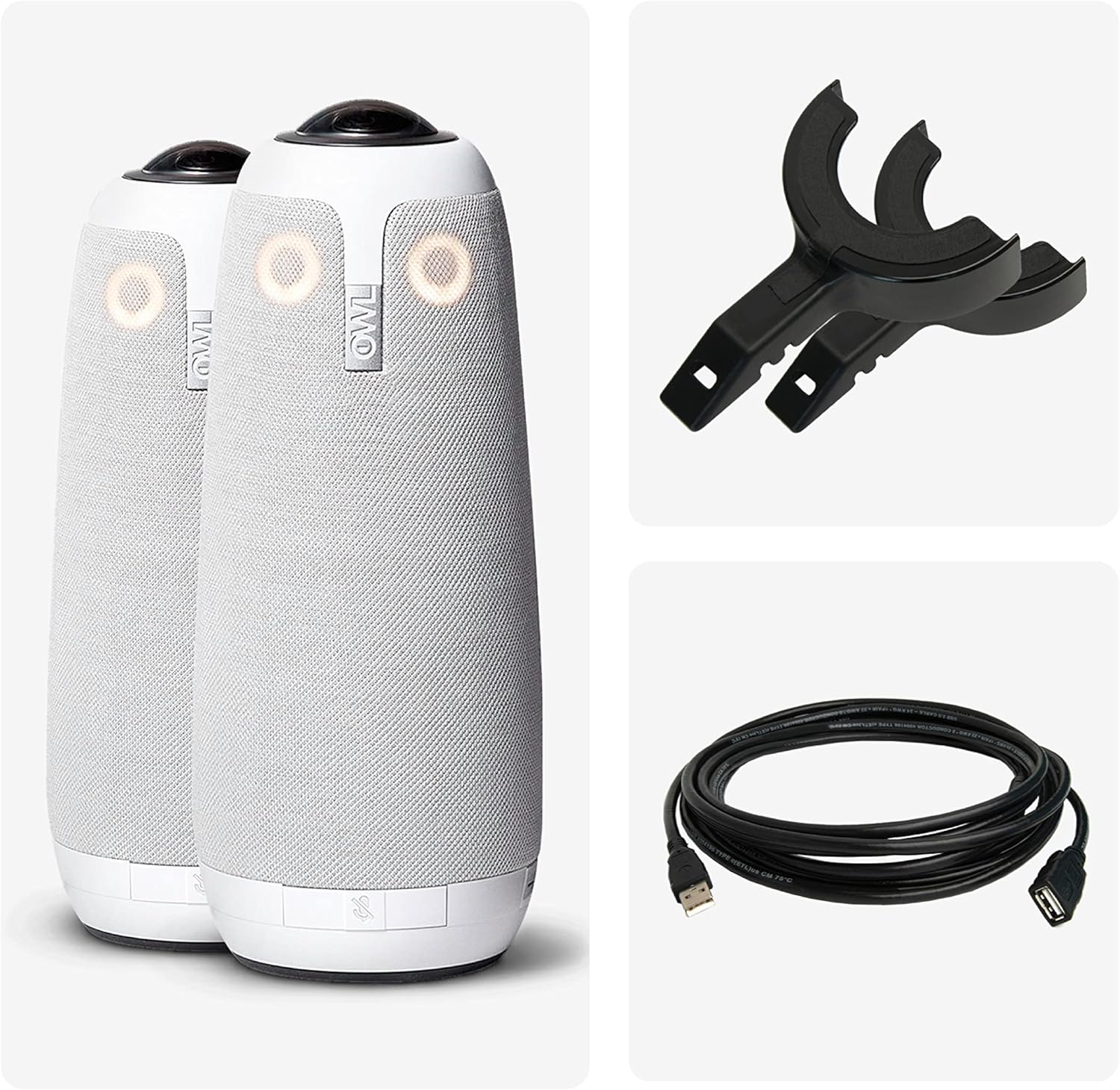 Meeting Owl Pro - 360-Degree, 1080p HD Smart Video Conference Camera, Microphone, and Speaker (Automatic Speaker Focus & Smart Zooming and Noise Equalizing)