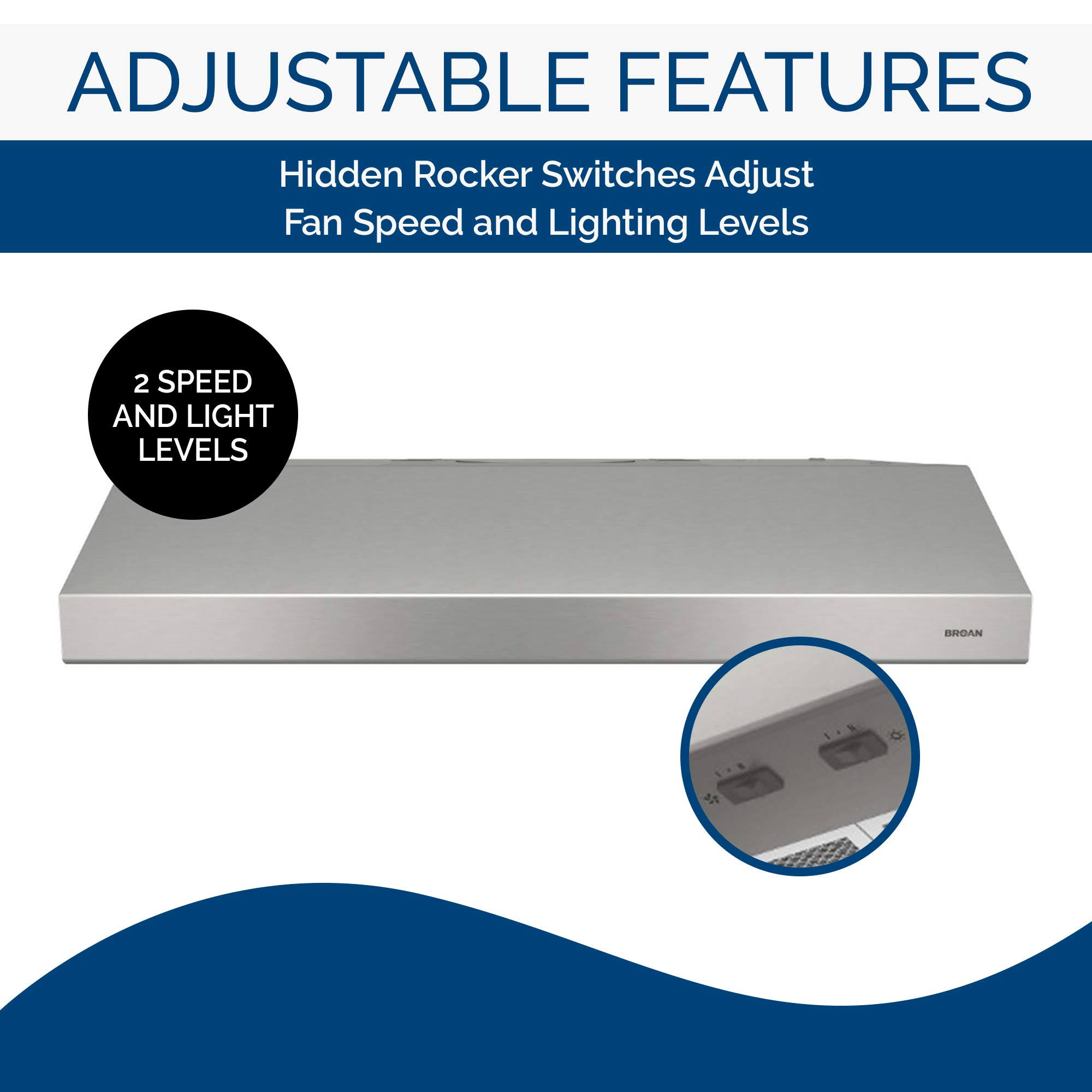 Broan BCSD130SS 30x22 Glacier Range Hood - Stainless Steel