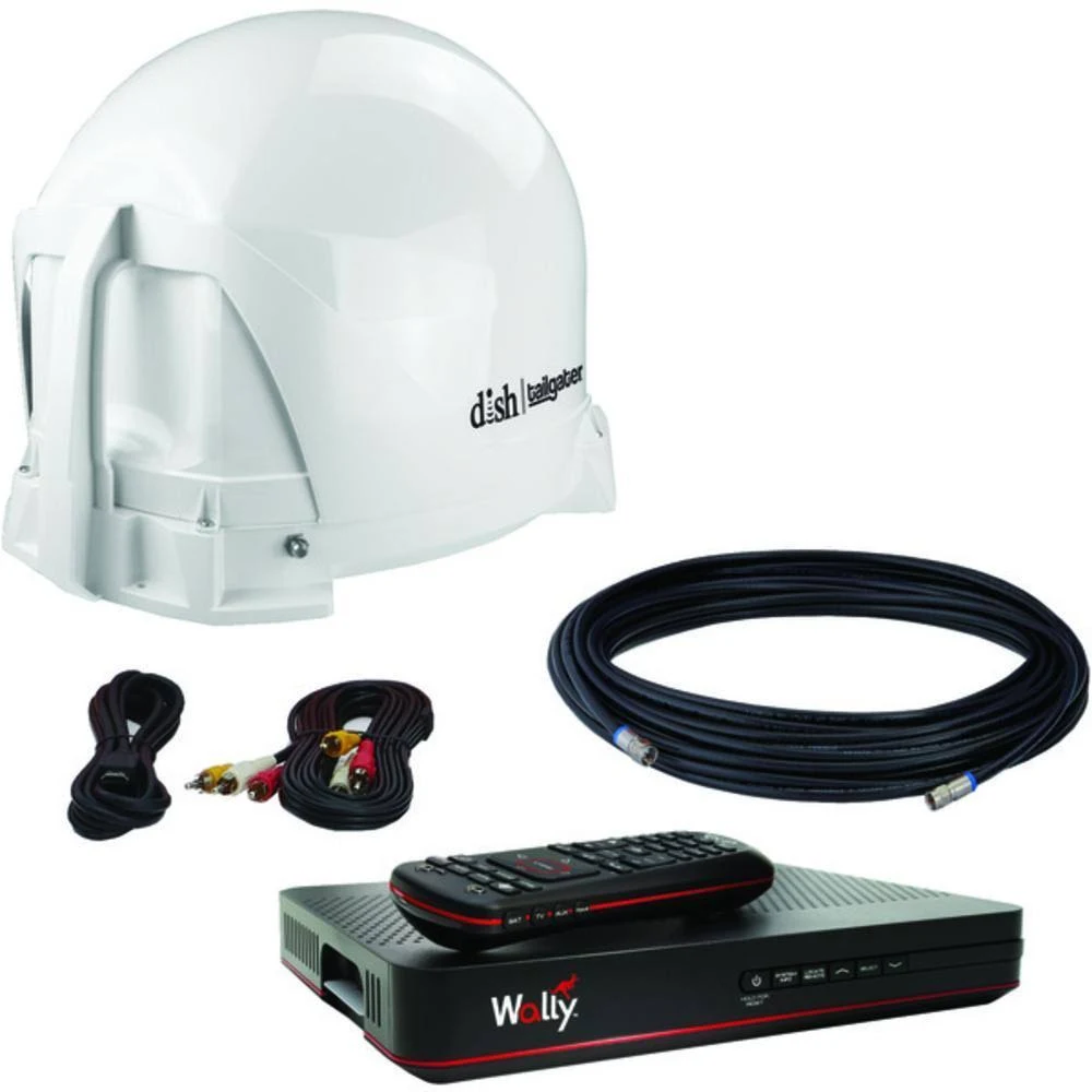 King Dish Vq4450 Tailgater Bundle - Portable Satellite TV Antenna