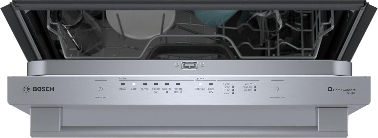 Bosch SHX53CM5N 300 Series 24 Inch Built-In Bar Handle Dishwasher