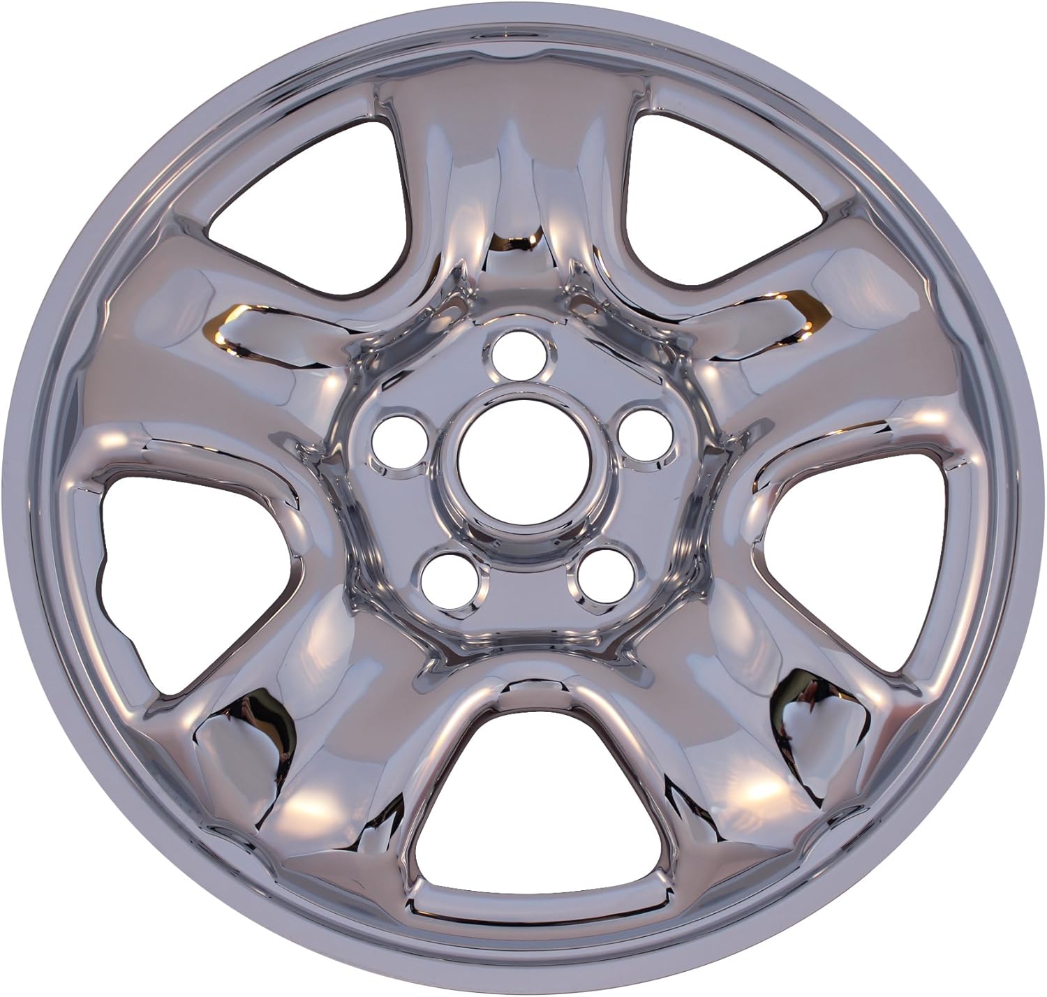 New Set of 4 Chrome 16 Wheel Skin Hub Caps for 2012 - 2013 Honda CRV 5 Spoke Steel Rim