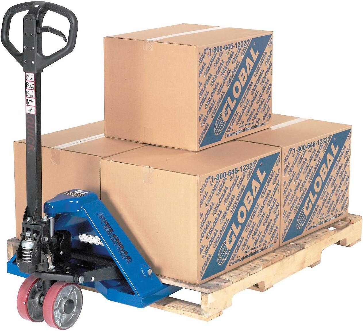 Quick Lift Pallet Jack Truck, 27 x 48, 5500 Lb. Capacity