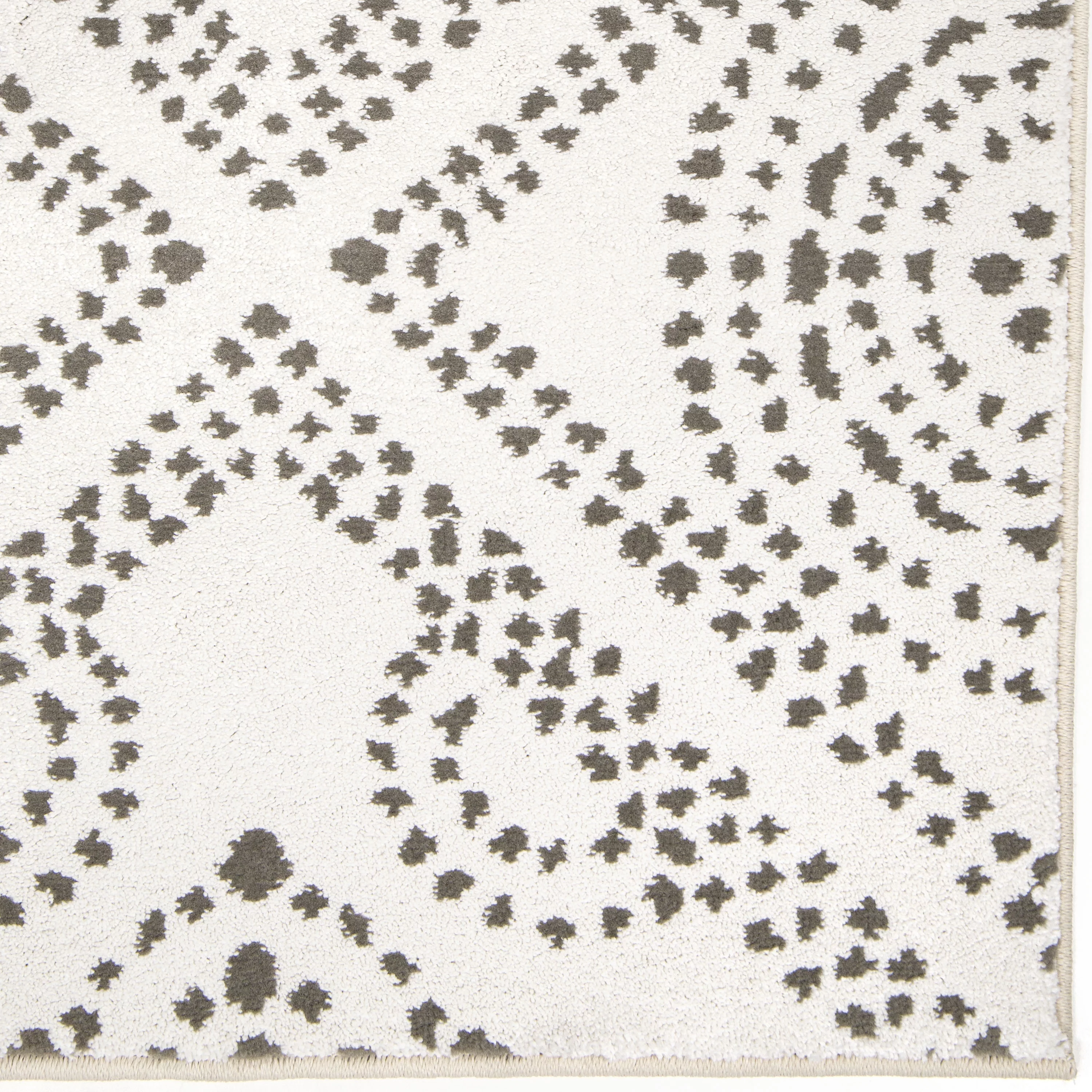My Texas House Saltillo 5'3" X 7'6" Natural White Bohemian Area Rug