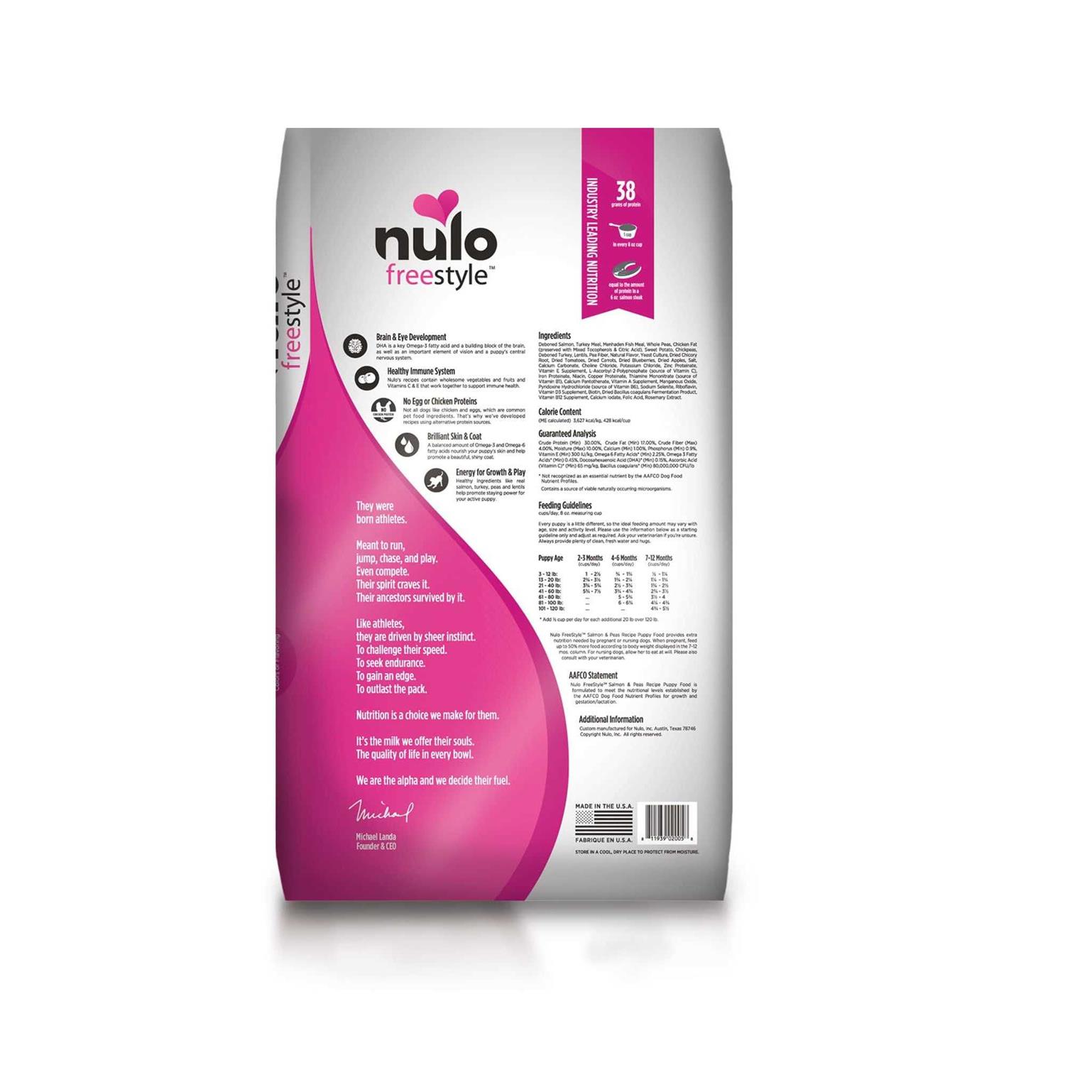 Nulo Freestyle Grain Free Dry Puppy Food - Pet Supplies online store