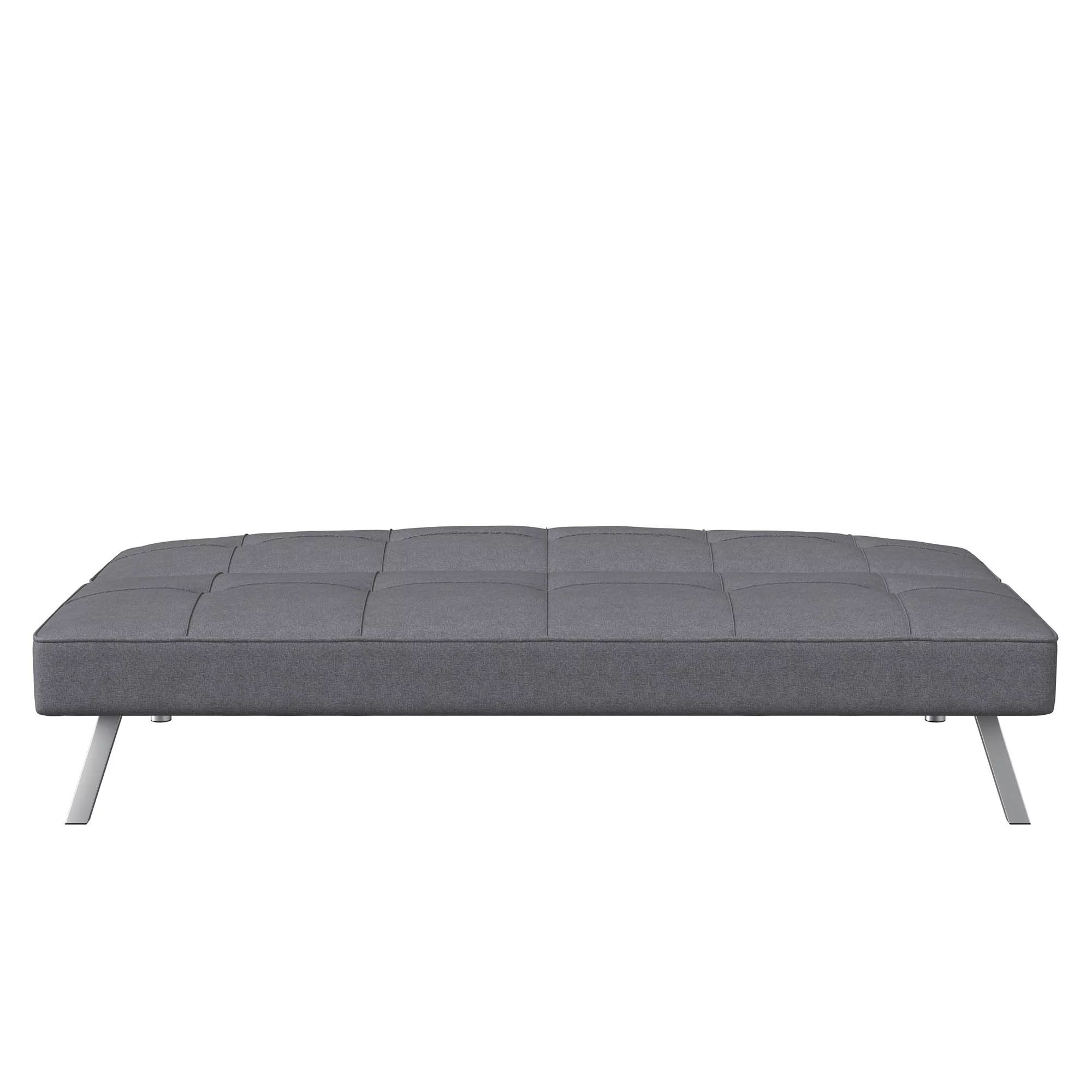 Serta Chelsea Modern Futon, Charcoal Gray Fabric