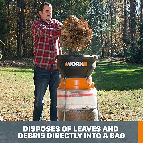 WORX WG430 13 Amp Foldable Bladeless Electric Leaf Mulcher