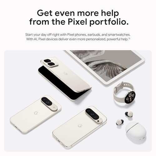 Google Pixel 9 Pro - Unlocked Android Smartphone with Gemini, Triple Rear Camera System, 24-Hour Battery, and 6.3" Super Actua Display - Obsidian - 128 GB