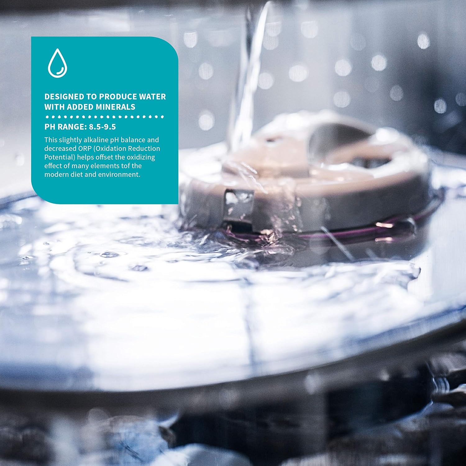 Nikken PiMag Waterfall® System 13681 Water Filter Purifier System - Advanced Water Technology - Provides Alkaline Water - Removes Impurities and Contaminants - for Countertop