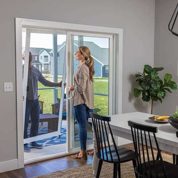 RITESCREEN Knock Down 80 in. White Aluminum Sliding Screen Door - Shop Hardware Tools Online Store