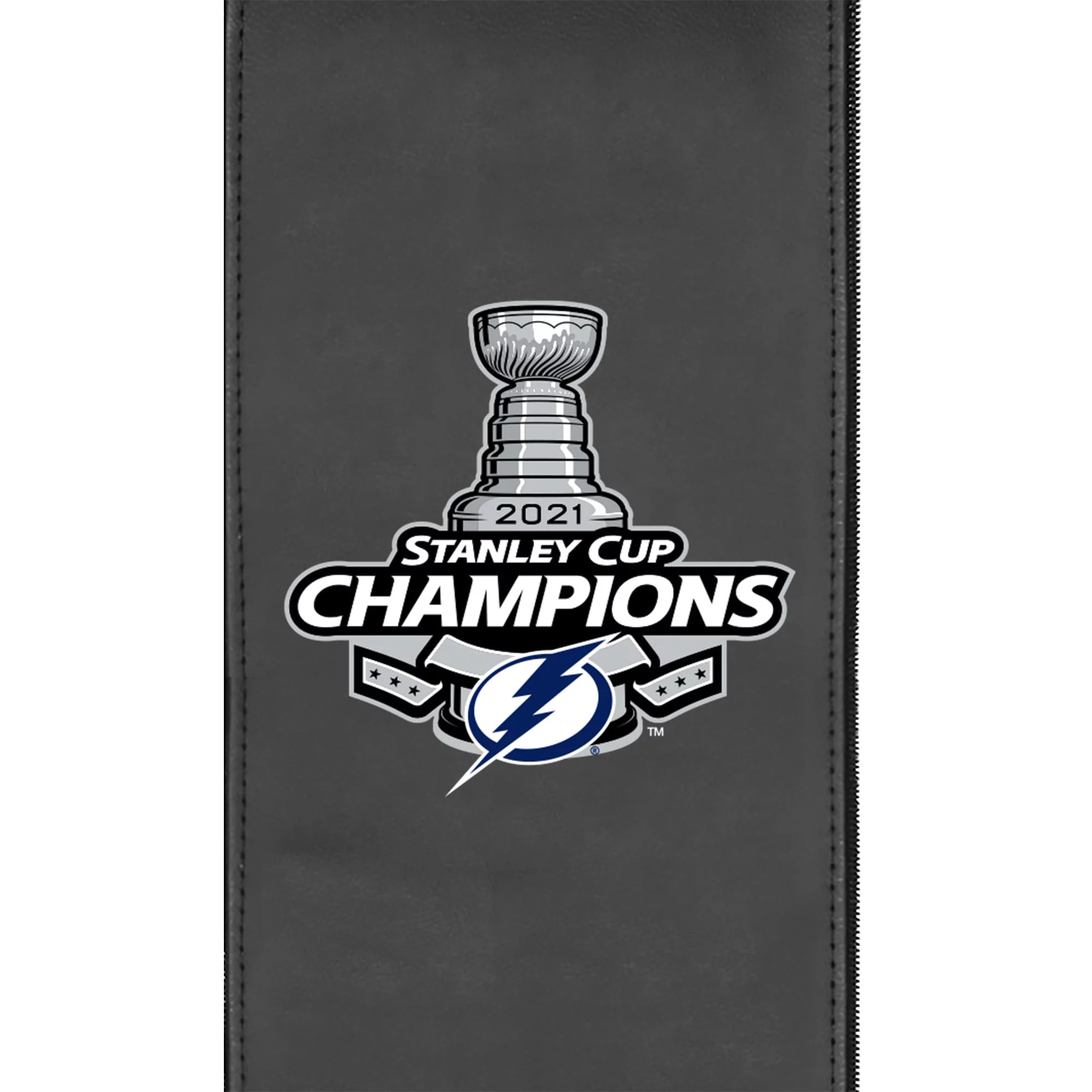 Black Tampa Bay Lightning 2021 Stanley Cup Champions Office Chair 1000