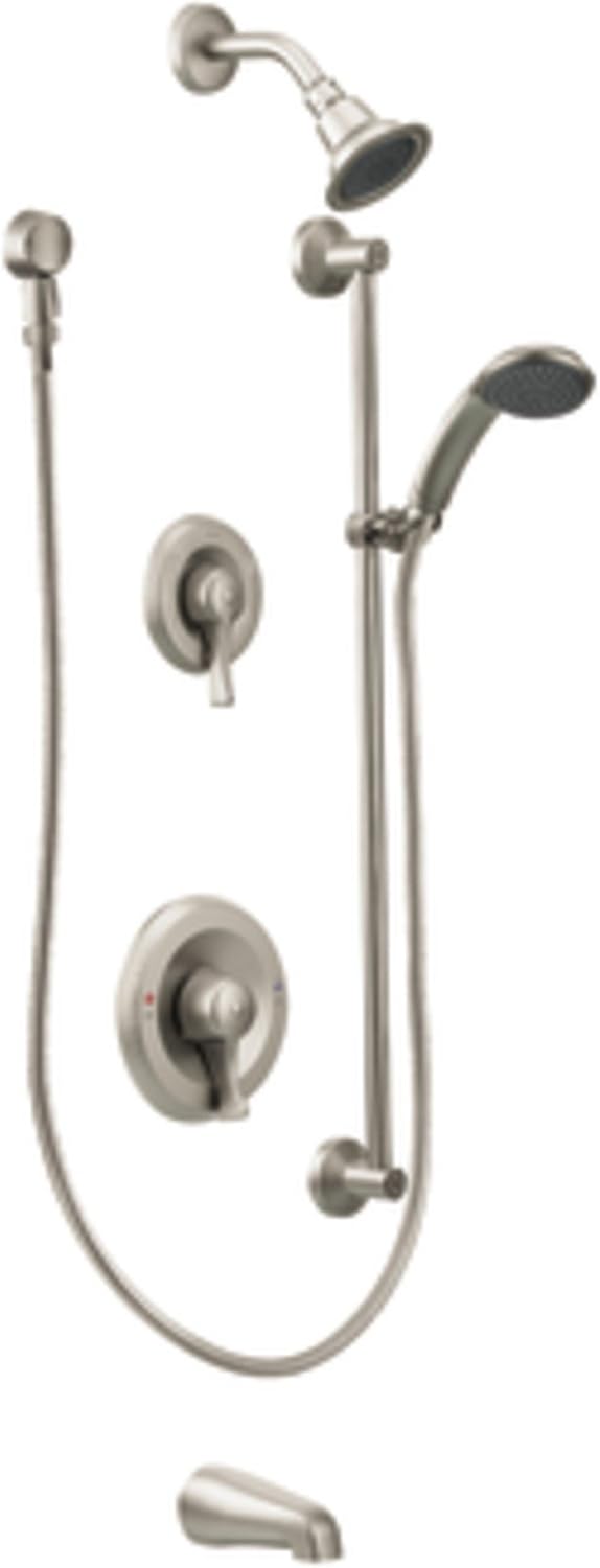 Moen T8343EP15CBN Commercial M-Dura Posi-Temp Tub/Shower Trim, 1.5-gpm, Classic Brushed Nickel