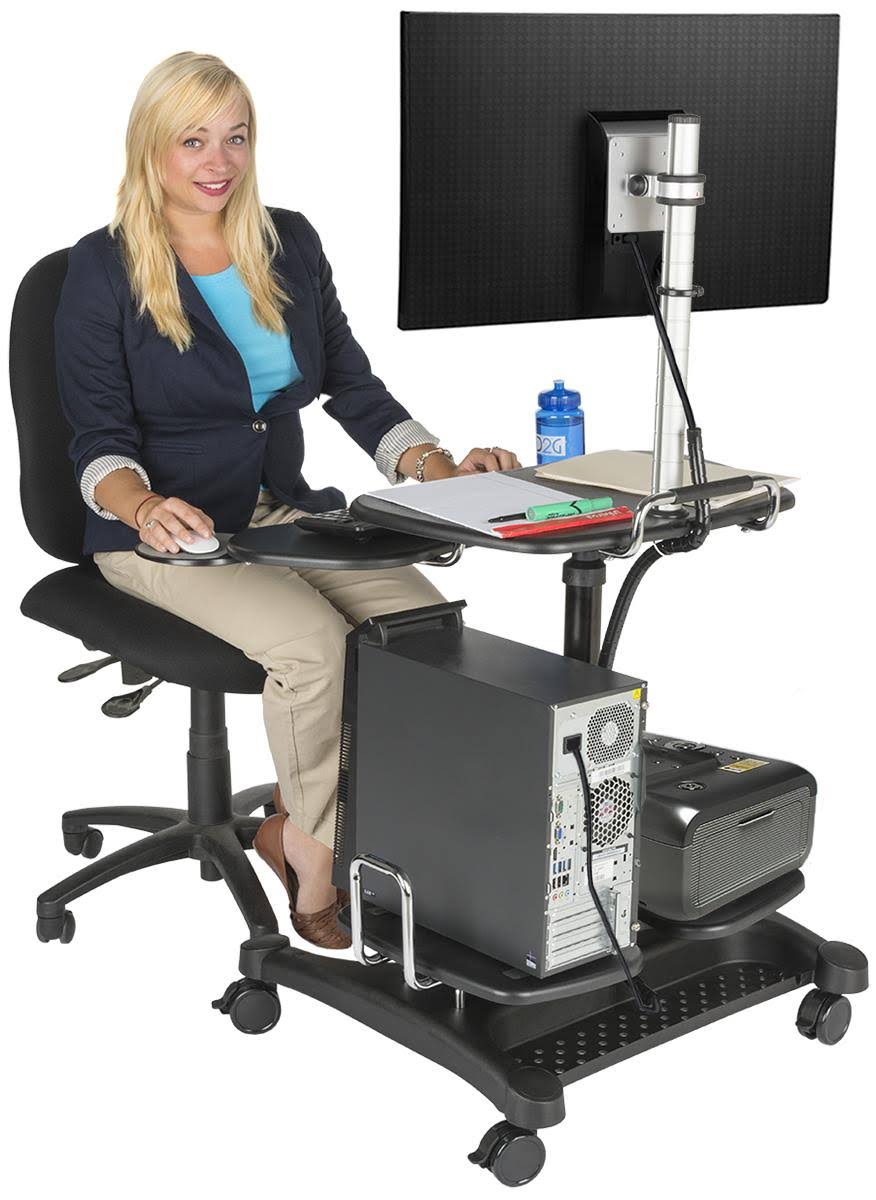 Aidata Heavy Duty Mobile LCD/LED AV Cart