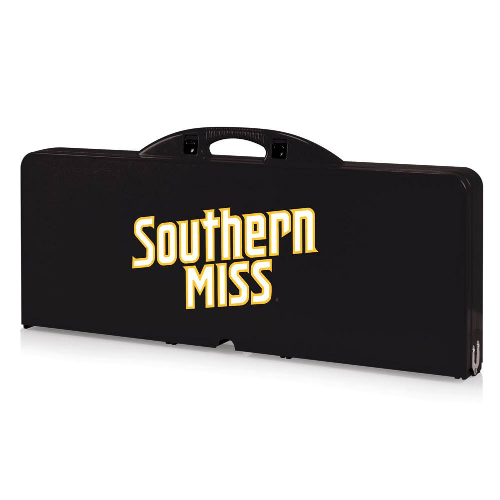 Picnic Time Picnic Table Black Southern Miss Golden Eagles