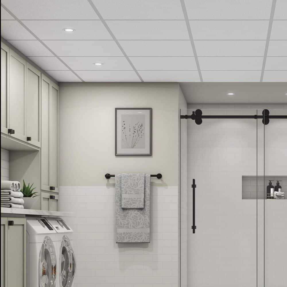 Armstrong Ceilings Easy Elegance Textured 2 ft. x PVC Square Edge Lay-In Ceiling Tile - Shop Hardware Tools Online Store