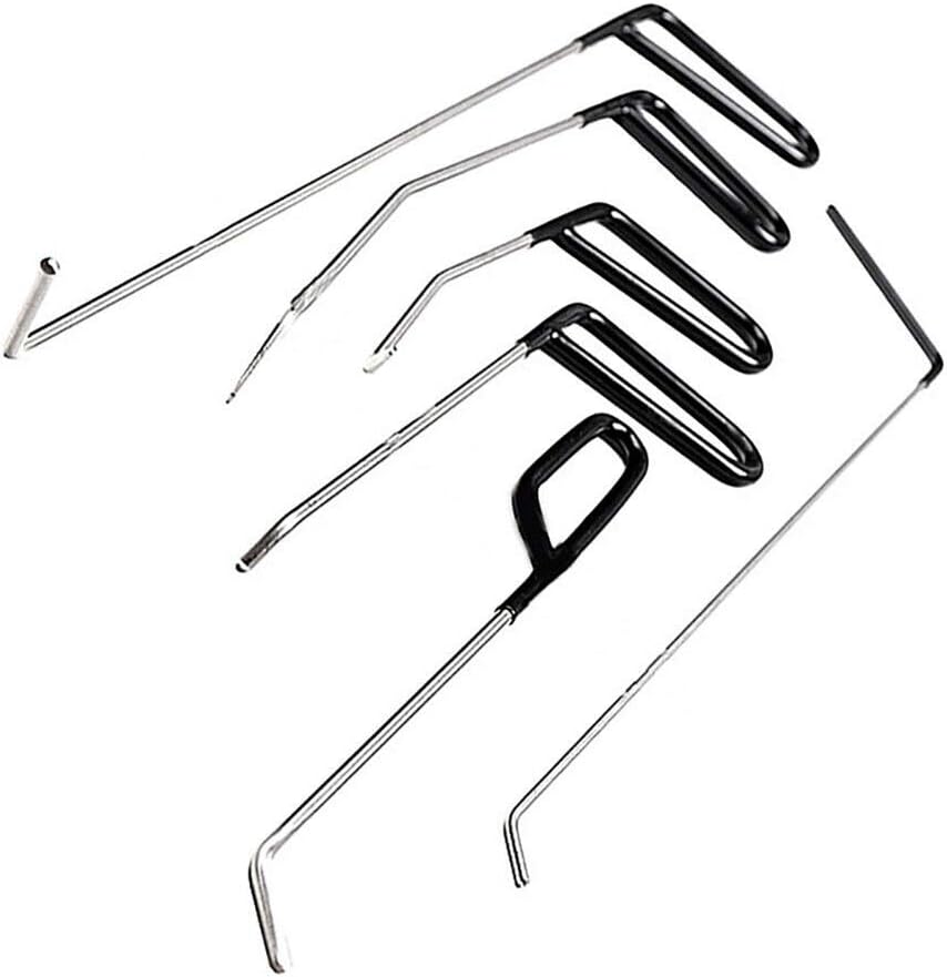 ihreesy Paintless Dent Repair Rod Tool Kit,6PCS Car Paintless Dent Removal Repair Rods Tool Hail Removal Dent Puller Tool Paintless Dent Repair Pack of 2