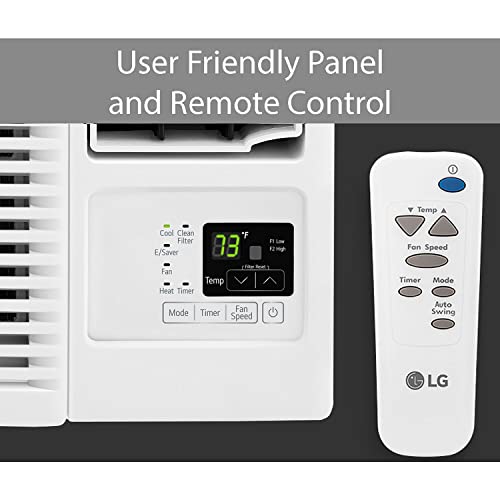 LG BTU Window Air Conditioner with Supplemental Heat