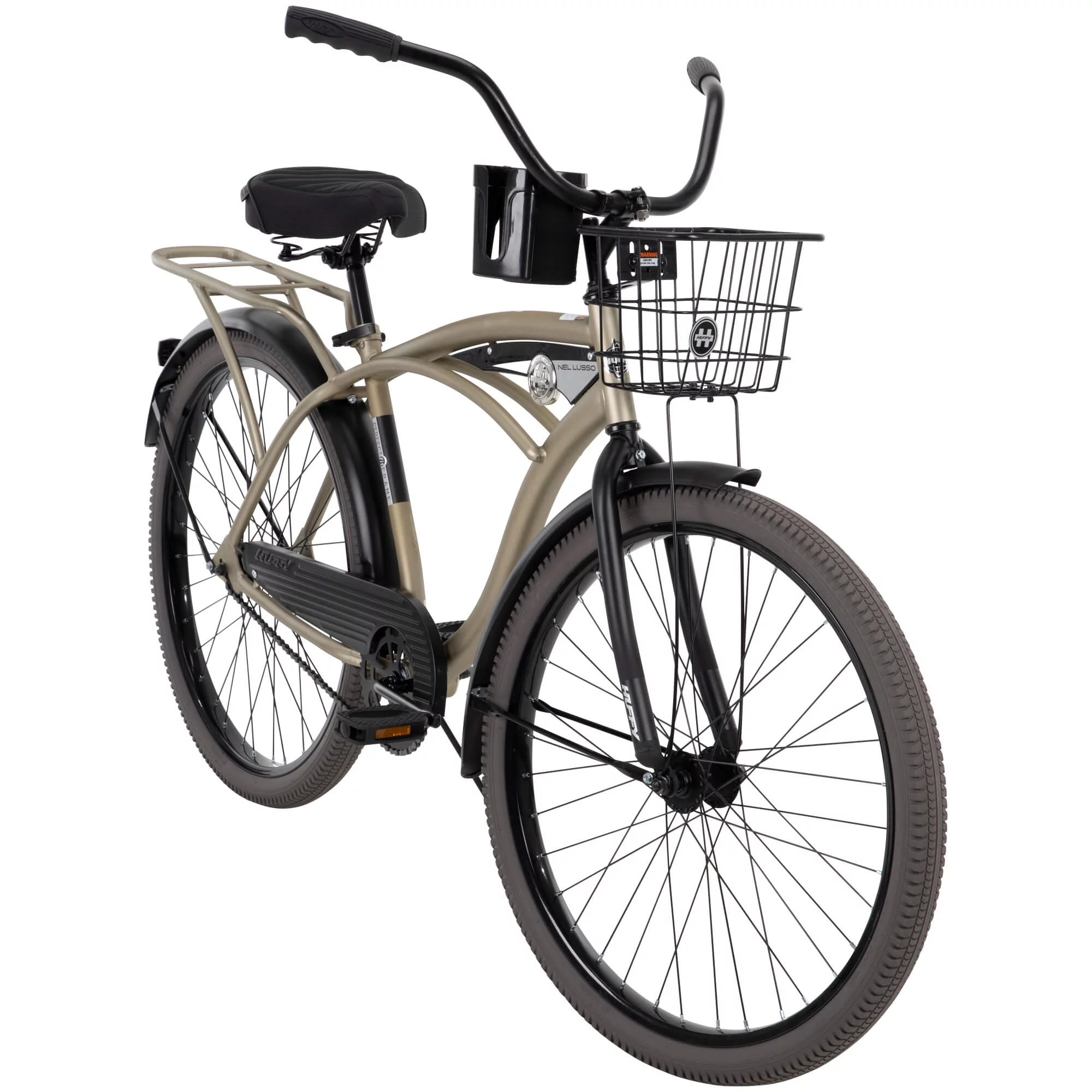 Huffy 26�� Nel Lusso Men's Cruiser Bike, Matte Black