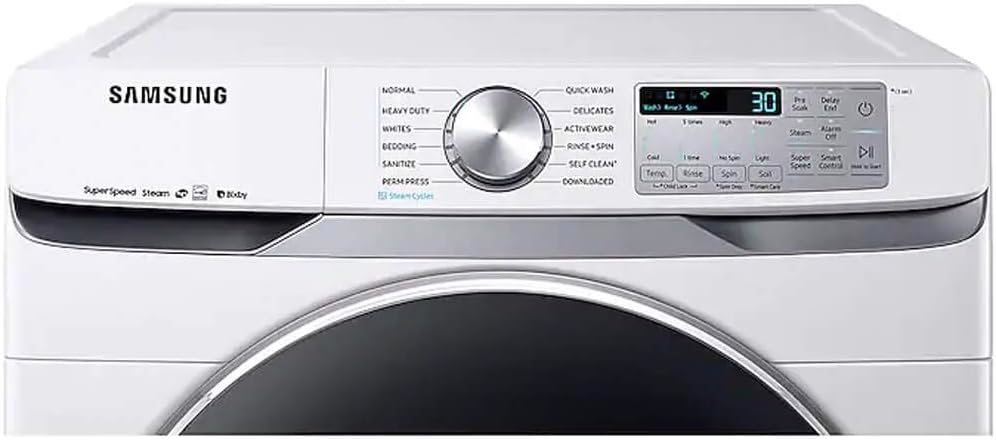 SAMSUNG WF45R6300AW 4.5 cu. ft. Smart Front Load Washer with Super Speed in White