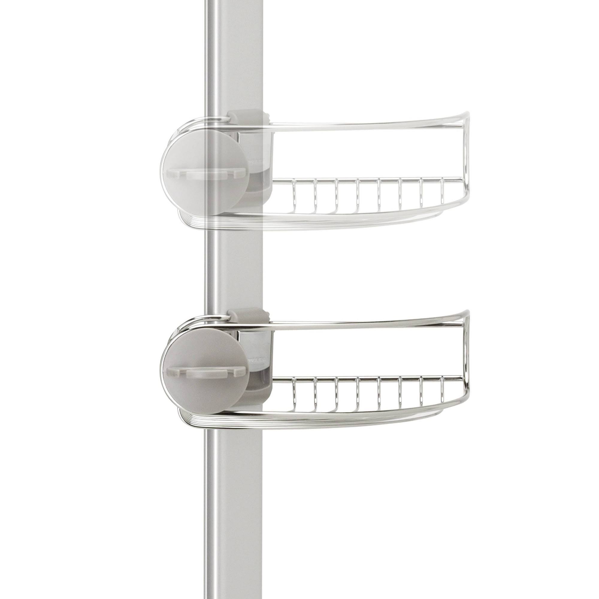 simplehuman 8& Tension Shower Caddy Stainless Steel