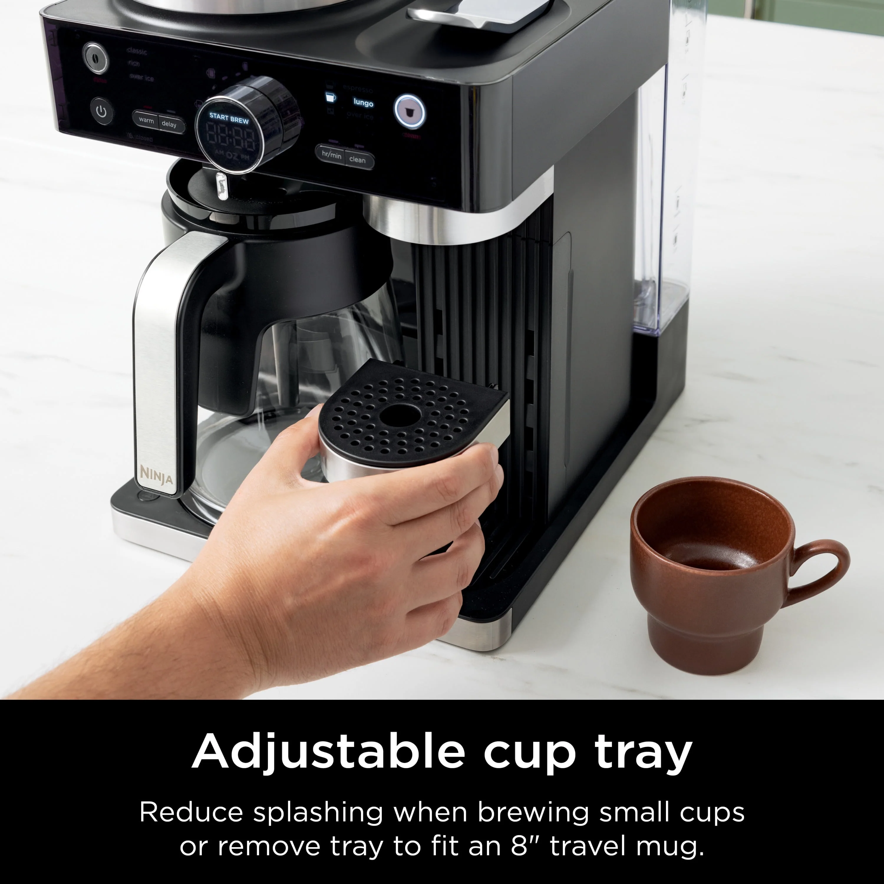 Ninja CFN601 Espresso & Coffee Barista System, Single-Serve Coffee & Nespresso Capsule Compatible