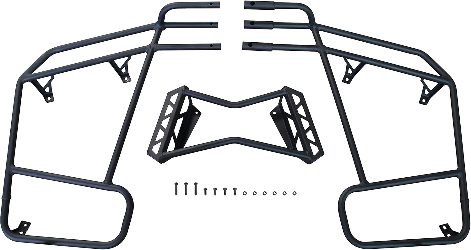 LDETXY Rear Steel Rack for Polaris Sportsman 850 XP 1000, Rear Storage Bin Cargo Storage Box Rack Extender for 2017-2022 Polaris Sportsman 850 / XP 1000 Accessories