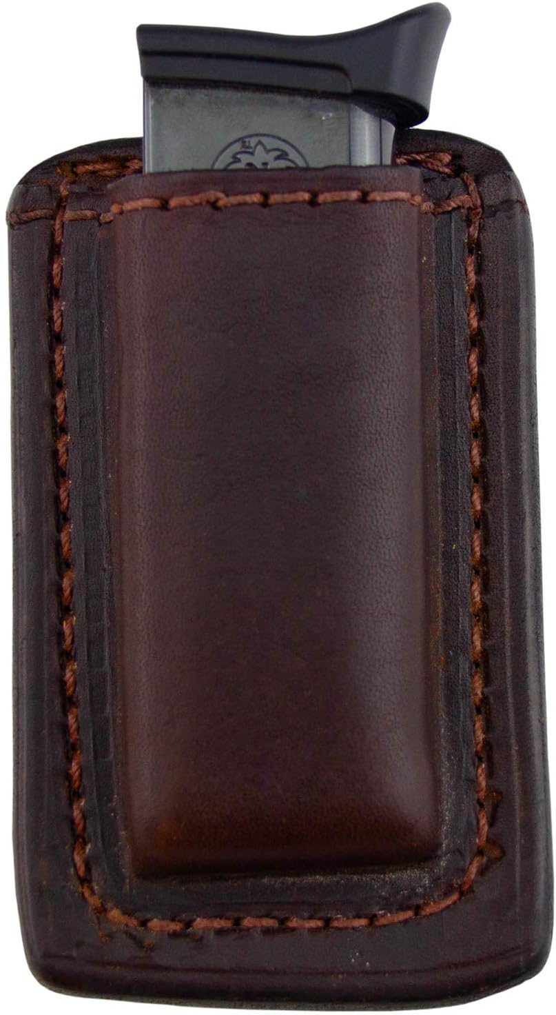 Relentless Tactical Leather Magazine Holder | Made in USA | Sizes to fit virtually Any 9mm .40 .45 or .380 Pistol Mag | Single or Double Stack | IWB or OWB
