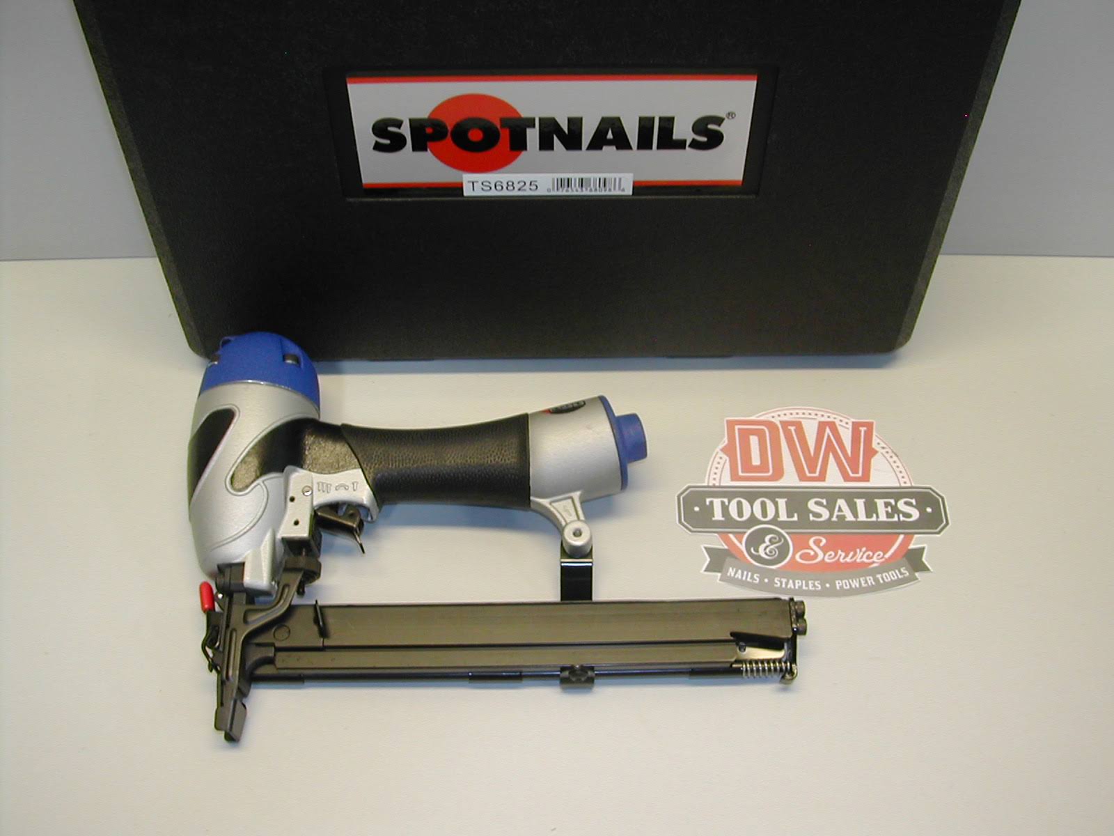 Spotnails TS6825 Med Crown Stapler 18-ga w/Case u0026 Safety Glasses