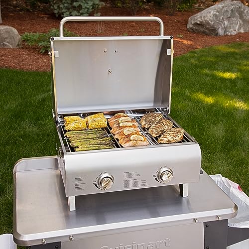 Cuisinart CGG-306 Chef's Style Portable Propane Tabletop, Professional Gas Grill