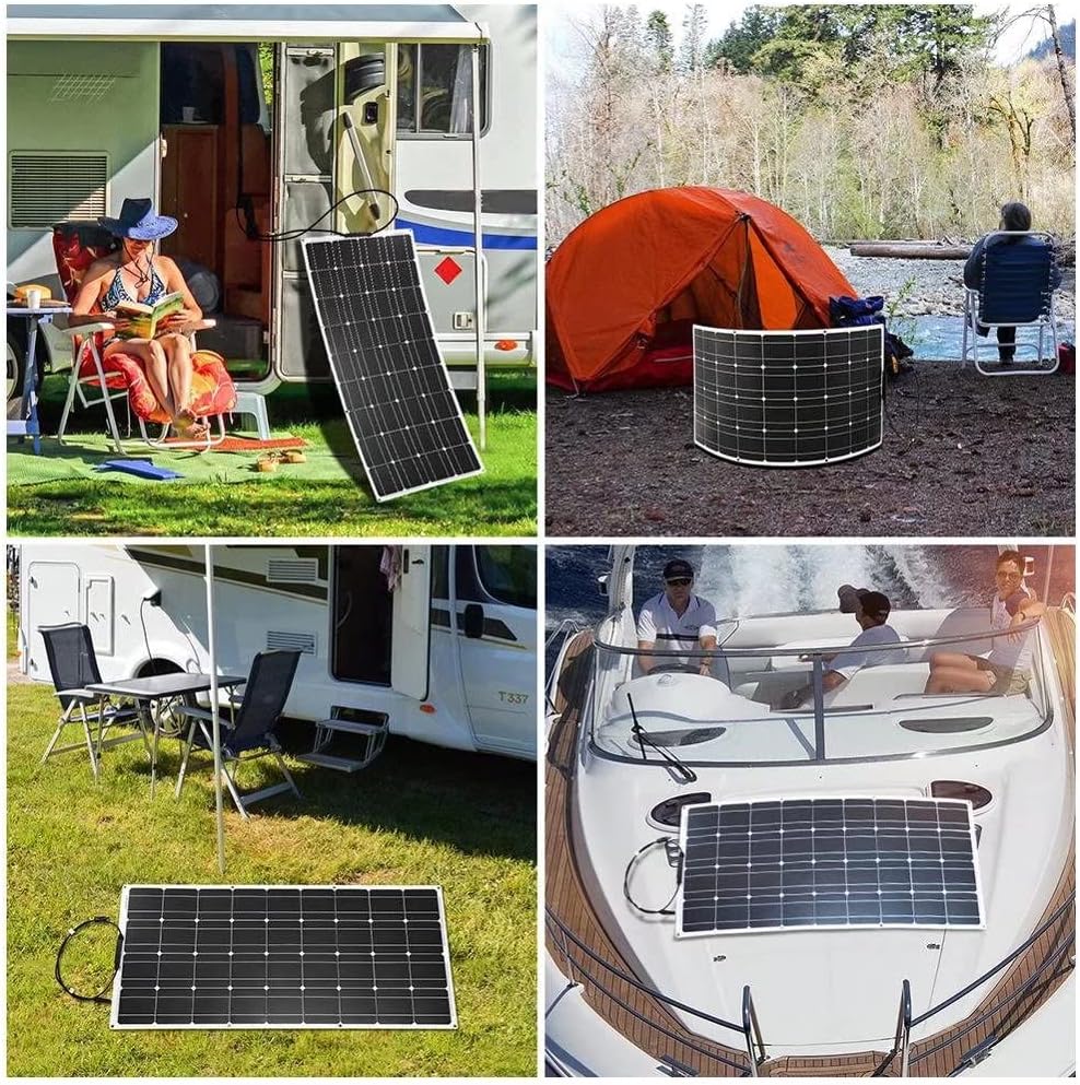Solar Panel Kit 1200W 4X 300W Ip67 Waterproof with 40A Controller Solar Panels High-Efficiency Solar Modules Suitable for Ships, Rvs and Other Off-Grid Applications