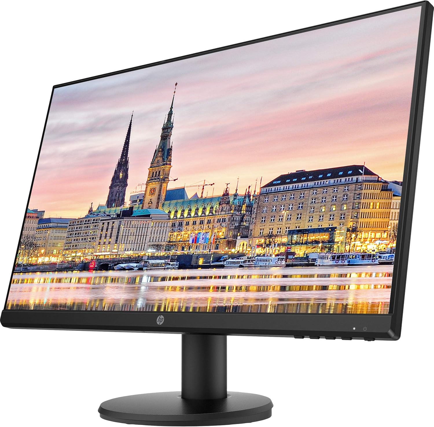 HP P24v G4 24 Inch FHD IPS LED-Backlit LCD 2-Pack Monitor Bundle with HDMI, Blue Light Filter, Dual Monitor Stand, MK270 Wireless Keyboard and Mouse Combo, Gel Pad