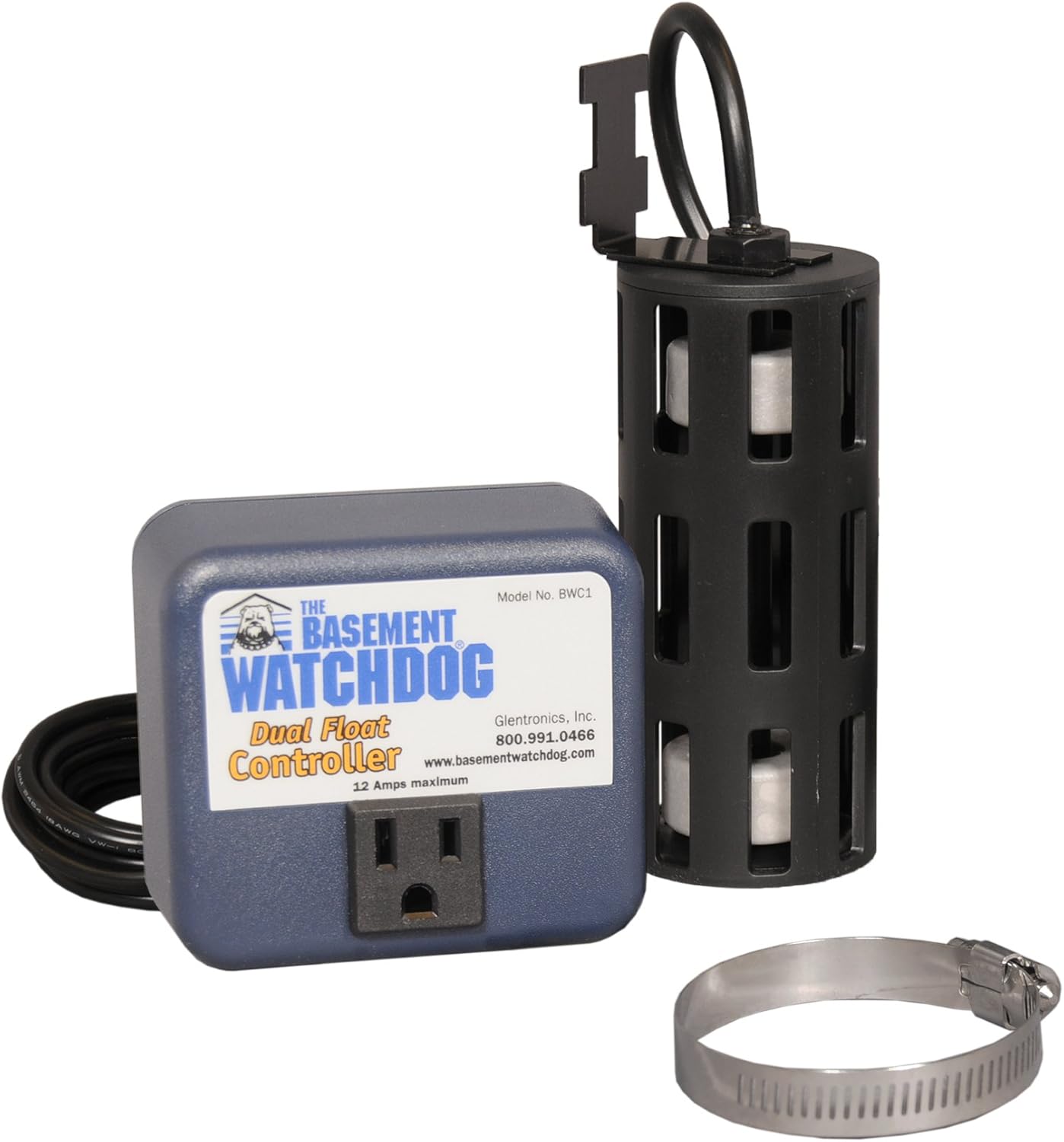 THE BASEMENT WATCHDOG Model SIT-50D 1/2 HP 4,400 GPH at 0 ft. and 3,540 GPH at 10 ft. Cast Iron Submersible Sump Pump with Top Discharge and Caged Dual Micro Reed Float Switch and Controller