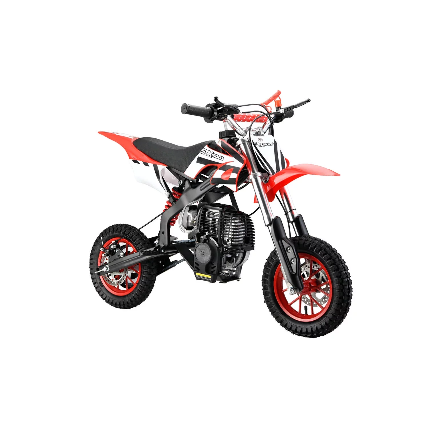 SYX MOTO MT-2 Gas Power 40cc 4 Stroke Kids Dirt Bike, Pull Start, Red, Brand New - Curated Treasures Market