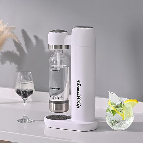AmazWhip Sparking Water Maker, Household Portable Bubble Water Machine With 2 CO2 Gas Cylinders, CO2 Soda Maker Machine For Carbonated Beverage Homemade