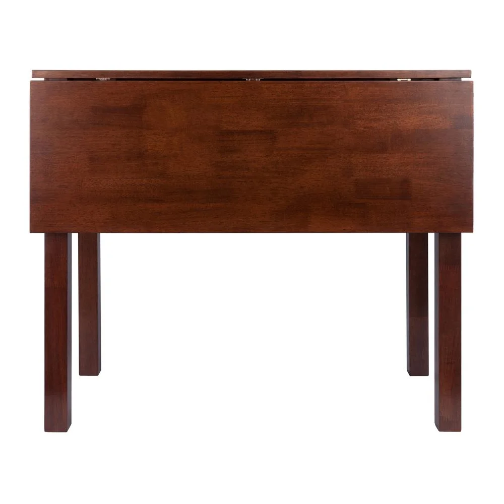 Winsome Wood Perrone High Table with Drop Leaf, Walnut