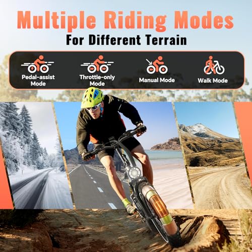 1500W Folding Electric Bike for Adults Full Suspension,52v 20AH Electric Dirt Bike with 20"x 4.0 Fat Tire, Max 30+MPH & 70 Miles Electric Bicycle, Ebike for Snow, Mountains, Road UL Certified