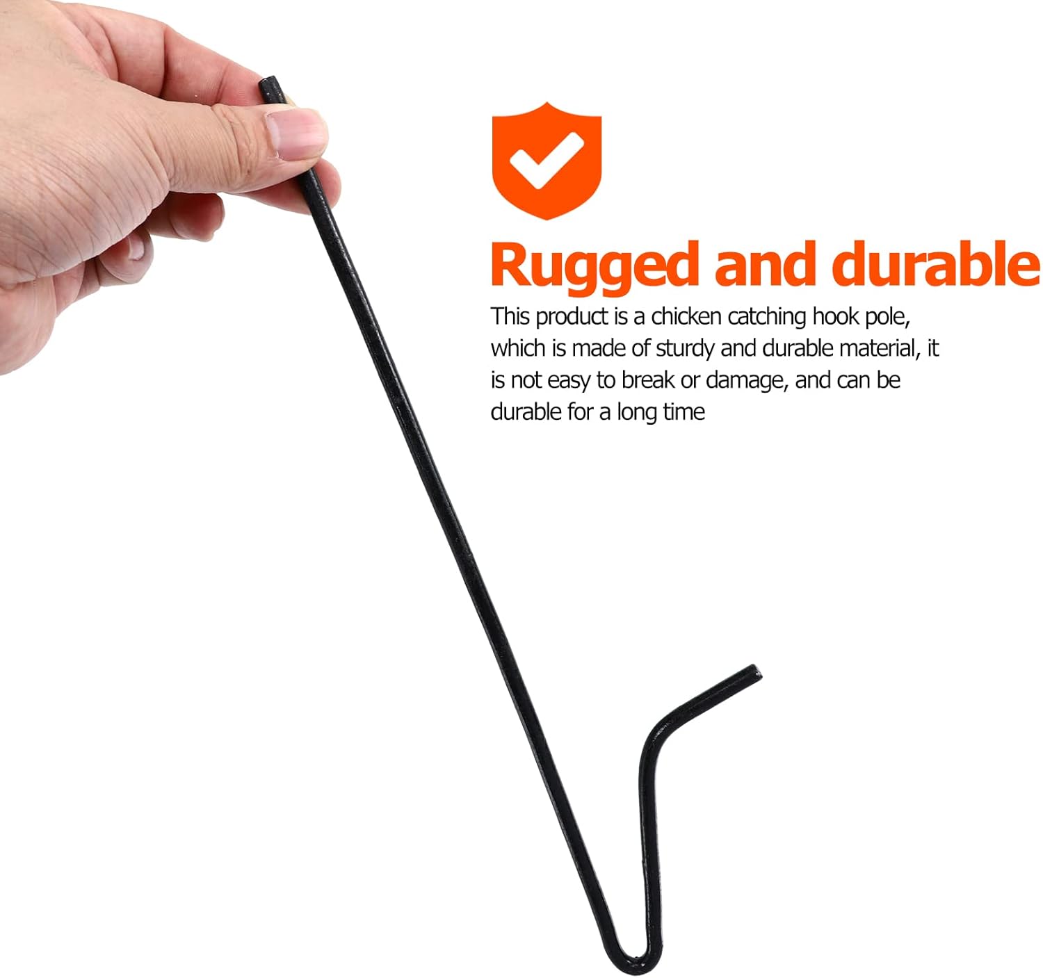 Scicalife 1pc Chicken Trapping Hook Pole Home Chicken Catcher Duck Catching Hook Rod Pack of 2