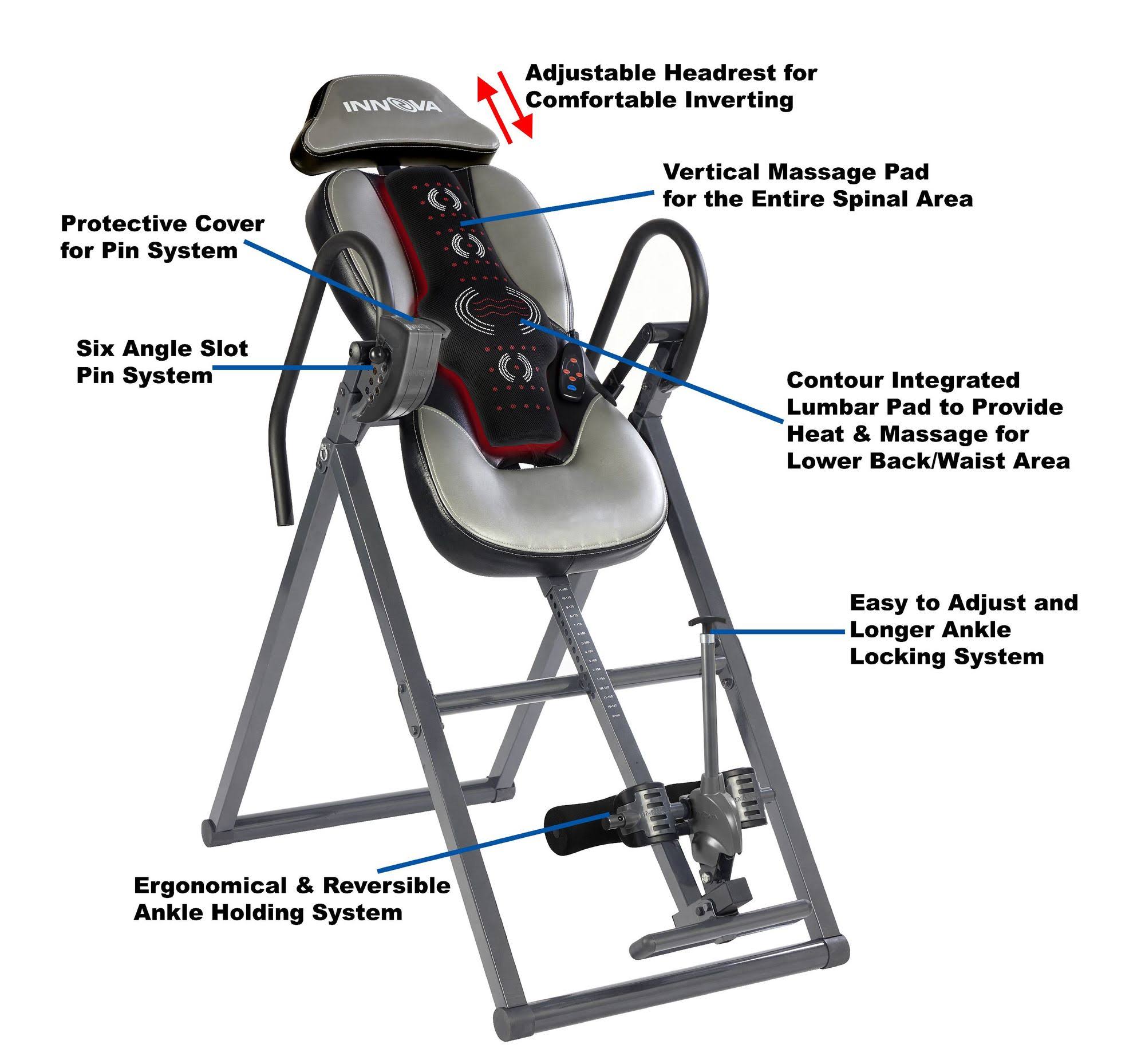 Innova ITM5950 Inversion Table with Advanced Heat and Massage Therapy