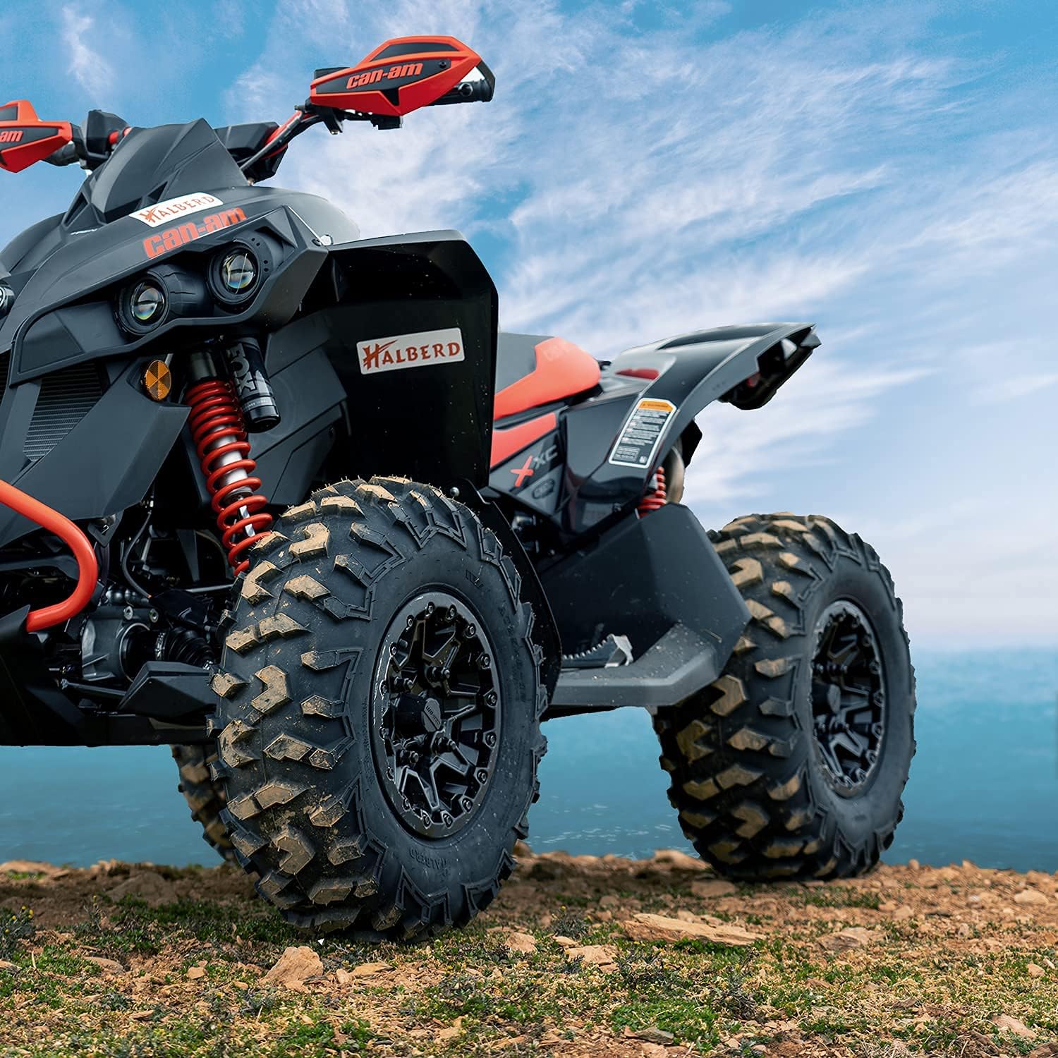 HALBERD ATV Tires, 26x9-12 & 26x11-12 6PR ATV Tires, 17mm All Terrain ATV UTV Off-Road Tires Compatible with Polaris ACE 500 Sportsman 330 450 Arctic Cat Alterra 400 Honda Pioneer 500 520(Set of 4)