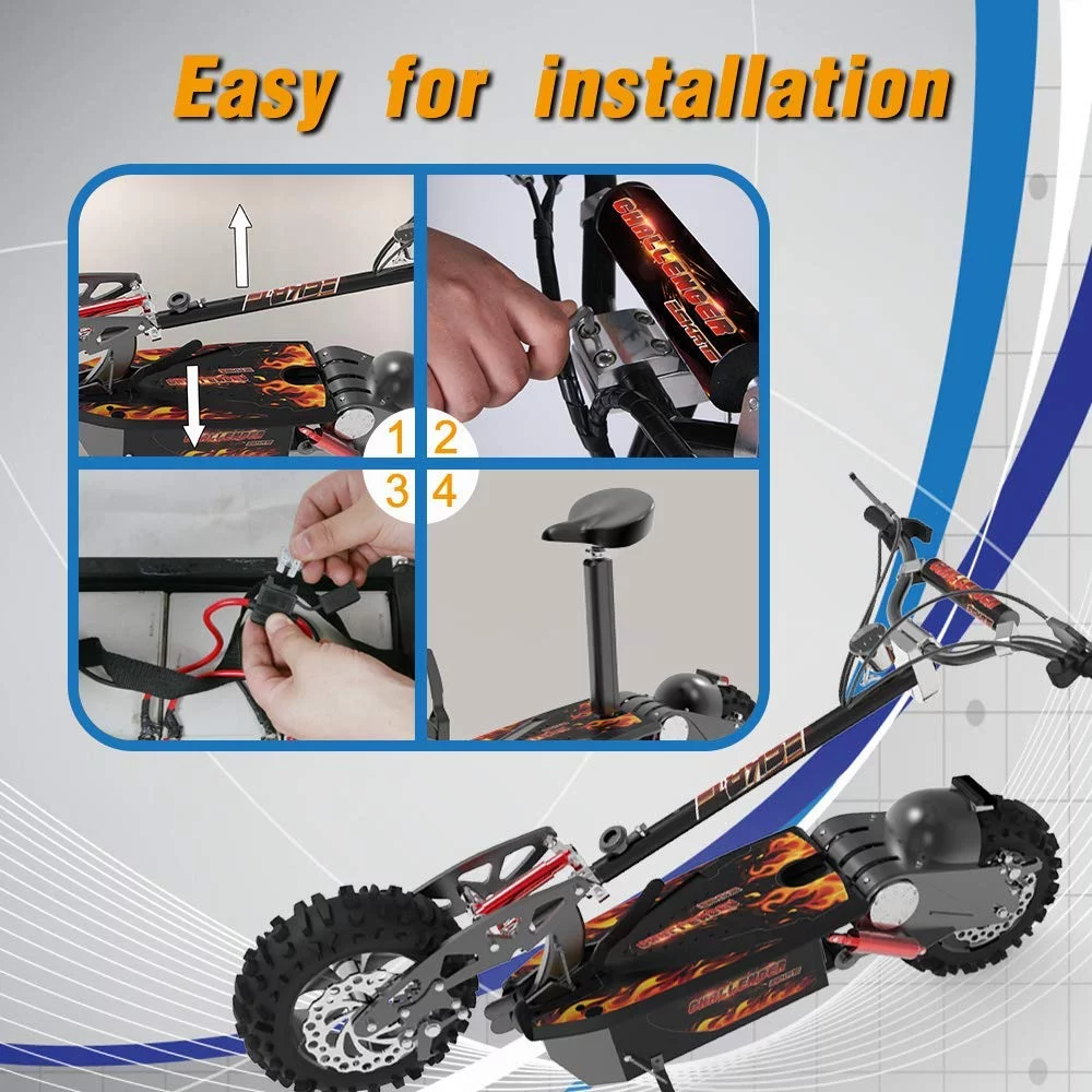 SKRT Electric Scooter Brushlessr 1600W and 1000W 36V Long-Range Battery Foldable Easy Carry Portable Design, Adult Electric Scooter Commuter Scooter (1600 Watt)