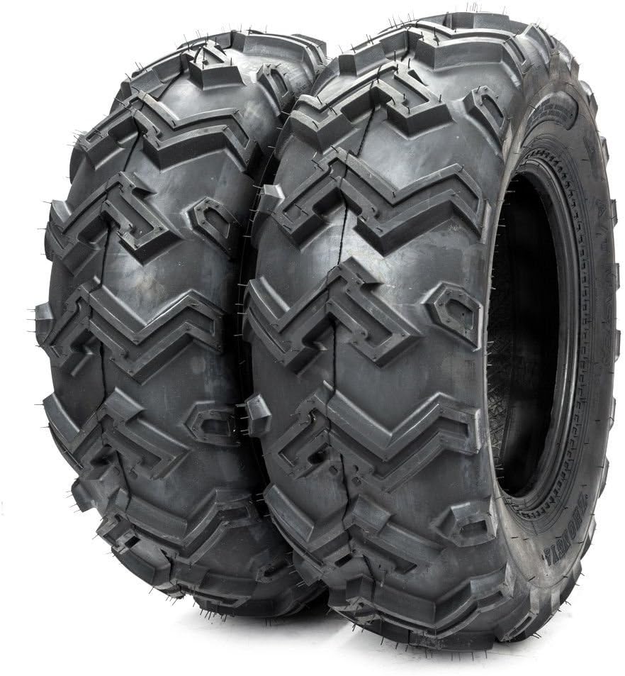 Set of 2 25x10-12 Rear ATV UTV Tires 25x10x12 25/12.00-10 6 Ply Rating