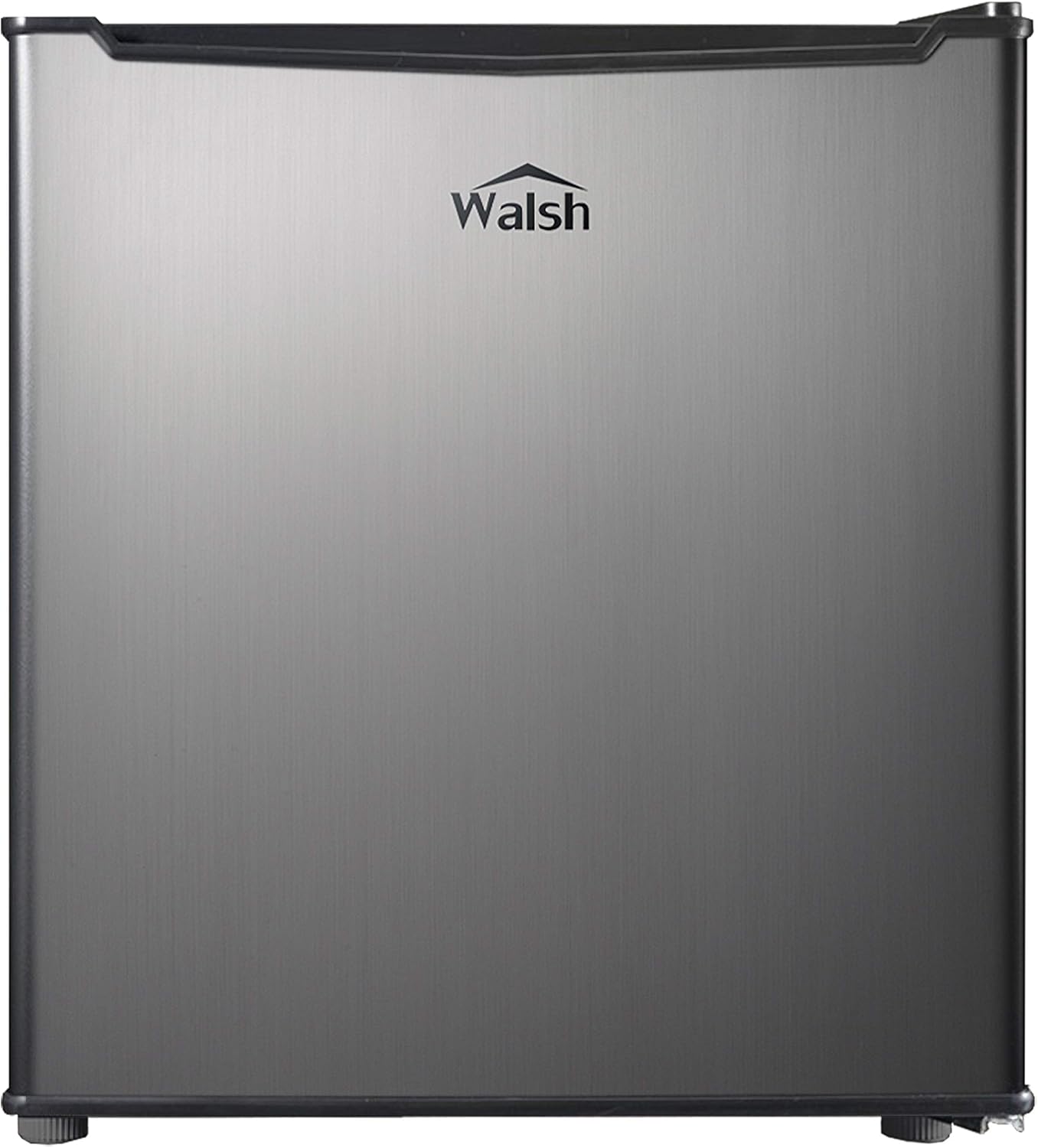 Walsh WSR17S5 Compact Refrigerator, 1.7 Cu.Ft Single Door Fridge, Adjustable Mechanical Thermostat with Chiller, Reversible Doors, Stainless Steel Look