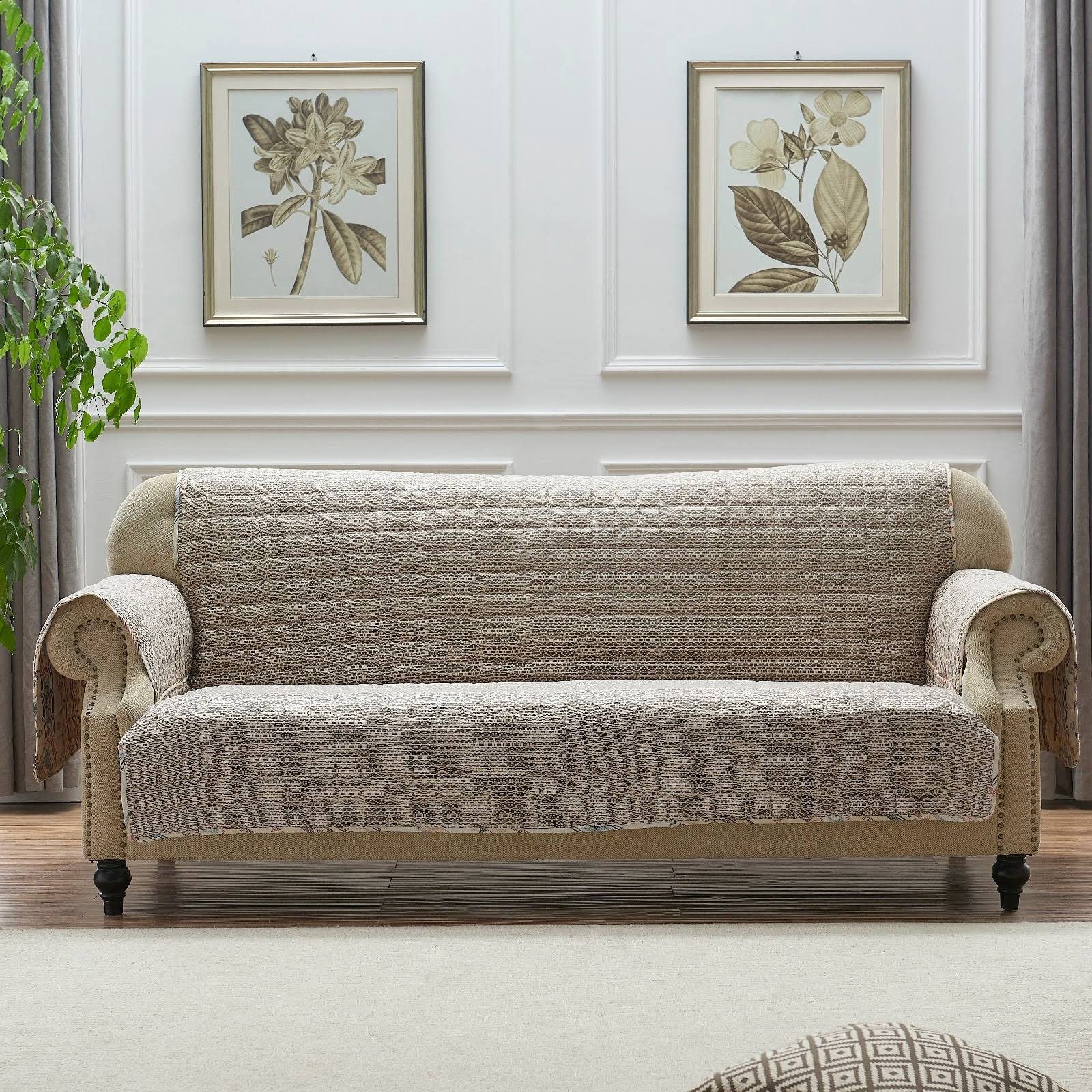 The Curated Nomad San Carlos Reversible Sofa/Couch Protector - Turquoise