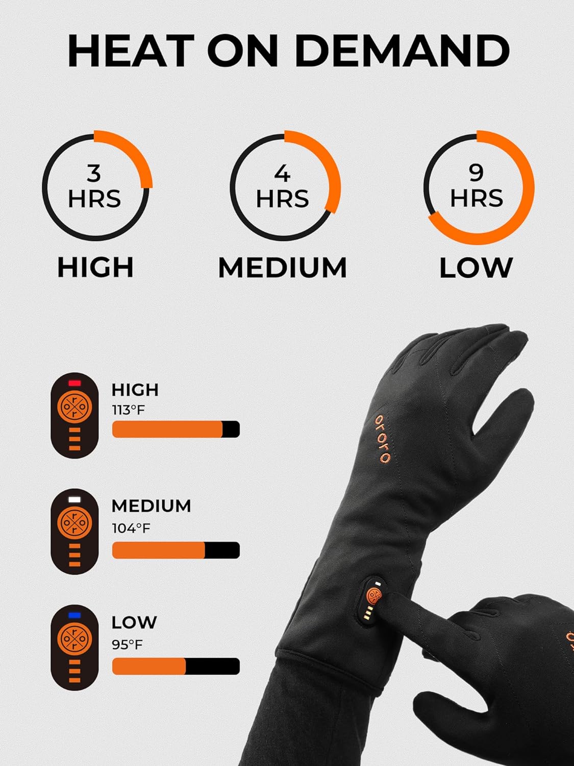 Heated Gloves Liner for Men and Women, Lightweight Heated Liner Gloves for , and Arthritis Hands