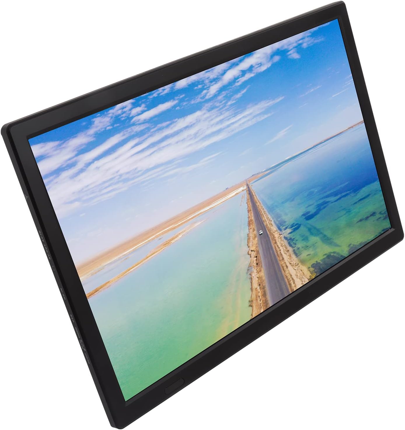 Portable Digital TV, 15.4 inch Rechargeable LED TV with High Sensitivity Tuner for Car and Outdoor, Supports 1080p Video, MV, MOW, AVI, W, MP4, FIV
