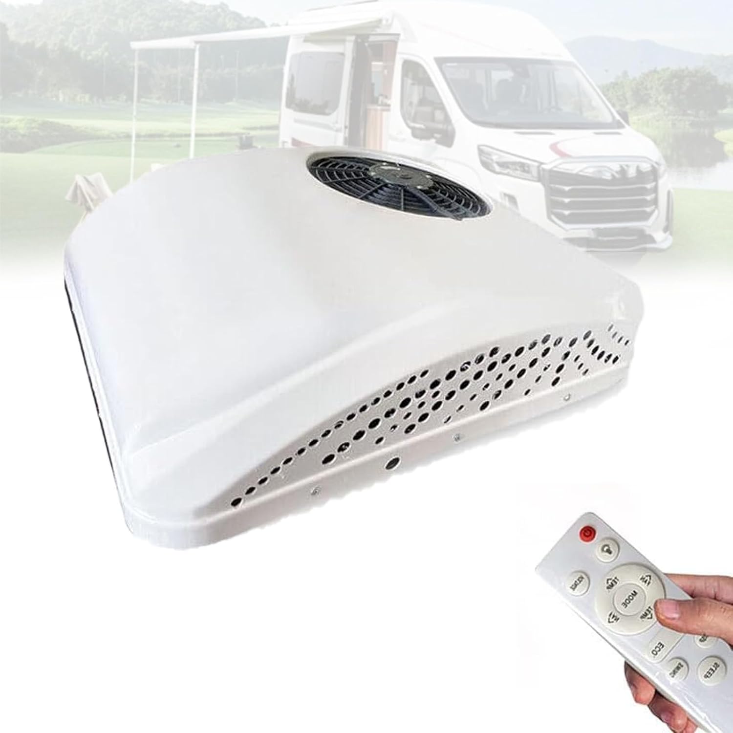 RV Air Conditioners,24V Air Conditioner,Heating and cooling, low noise Electric Truck RV Rooftop Air Cond,Camper Air Conditioner for RV BUS Truck Vehicle