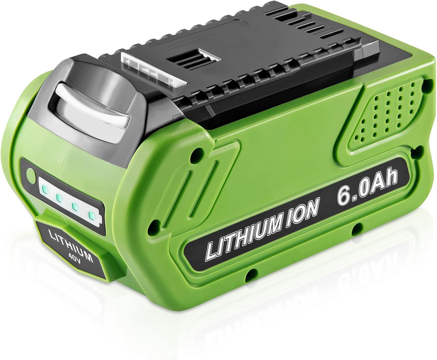 DSANKE 40V 6.0Ah 29472 Lithium Battery Replacement for GreenWorks 40V Battery 29472 29462 Battery GreenWorks 40V G-MAX Power Tools 29252 20202 22262 25312 25322 20642 22272 27062 21242 Pack of 2