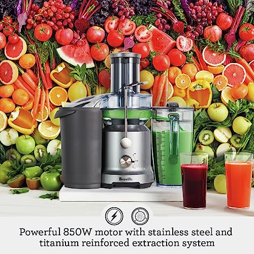Breville Stainless Steel Juice Fountain Cold 1250 Watts Corded Electric Renewed juicer