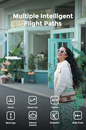 HOVERAir X1 Self-Flying Camera, Pocket-Sized Drone HDR Video Capture, Palm Takeoff, Intelligent Flight Paths, Follow-Me Mode, Foldable Action Camera with Hands-Free Control